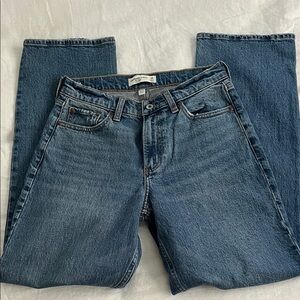 Abercrombie & Fitch Curve Love The Baggy Liw Rise 25 NWOT